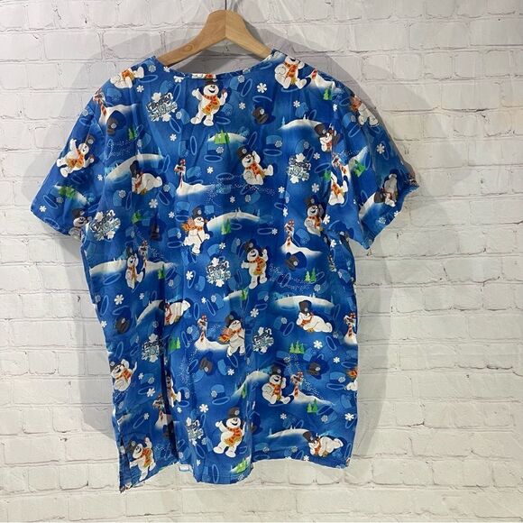 Frosty the Snowman scrub top - Picture 2 of 5